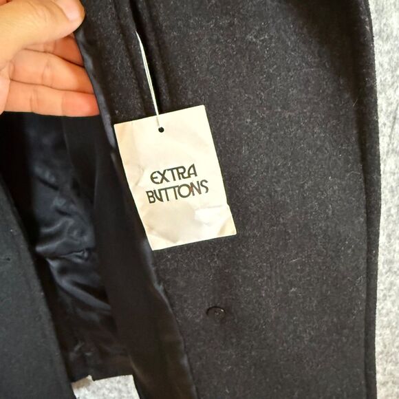 J Crew Womens L Double Breasted Wool Blend Pea Coat Gray Preppy Capsule Career - Picture 6 of 10